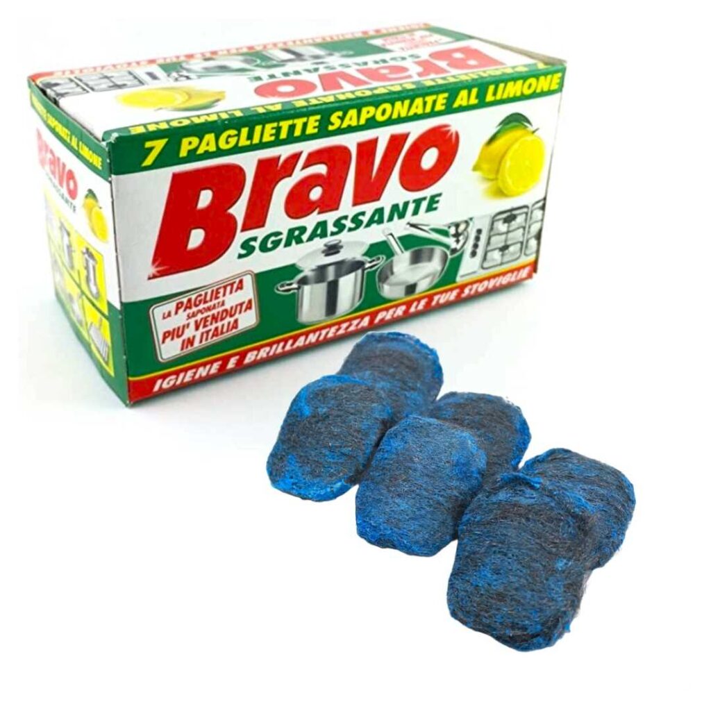 sapunste čelične žice za odmašćivanje Bravo x 7