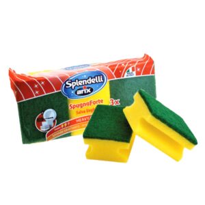 Arix Splendelli Spugna Forte Heavy Duty 3/1 profesionalne spužve za pranje posuđa sa zaštitom za nokte – originalni italijanski proizvod.