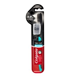 Colgate Slim Soft Charcoal mekana četkica za zube s ultratankim vlaknima ispod 0,01 mm