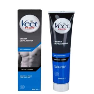 Veet Men depilacijska krema za muškarce 200 ml – za osjetljivu kožu grudi i tijela