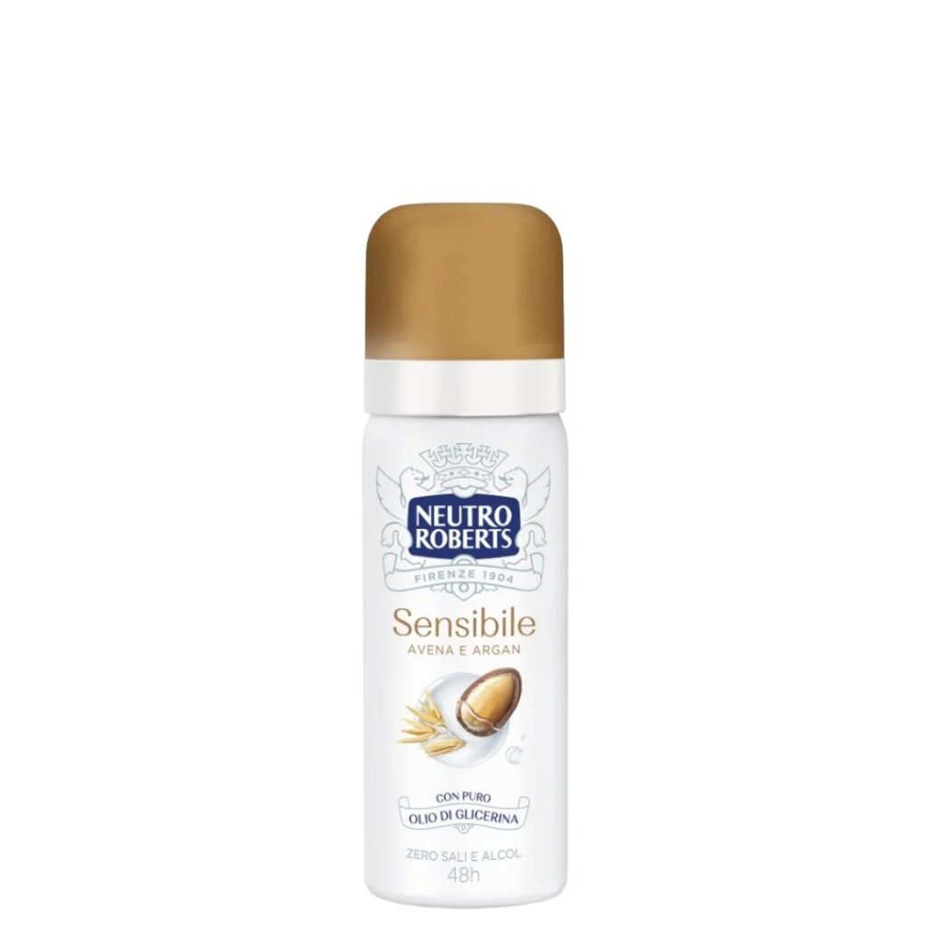 Neutro Roberts Sensibile Avena e Argan mini dezodorans 50 ml – 48h zaštita bez alkohola i aluminijuma – Italian Market Sarajevo