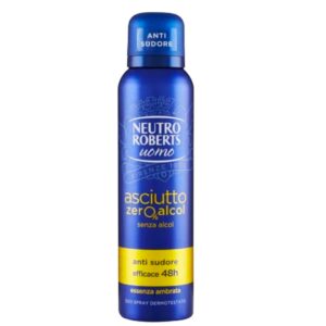 Neutro Roberts Uomo Asciutto Essenza Ambrata dezodorans 150 ml – bez alkohola – 48h zaštita – Italian Market Sarajevo