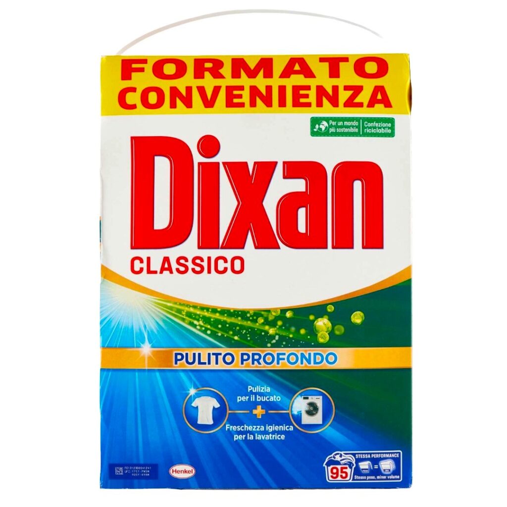 praškasti deterdžent za mašinsko pranje veša koncentrat Dixan Classico 5,225 kg za 95 pranja
