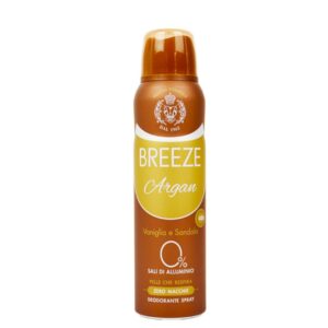 Breeze Argan dezodorans sprej 150 ml – bez aluminijuma, s arganovim uljem, vanilijom i sandalovinom – Italian Market Sarajevo