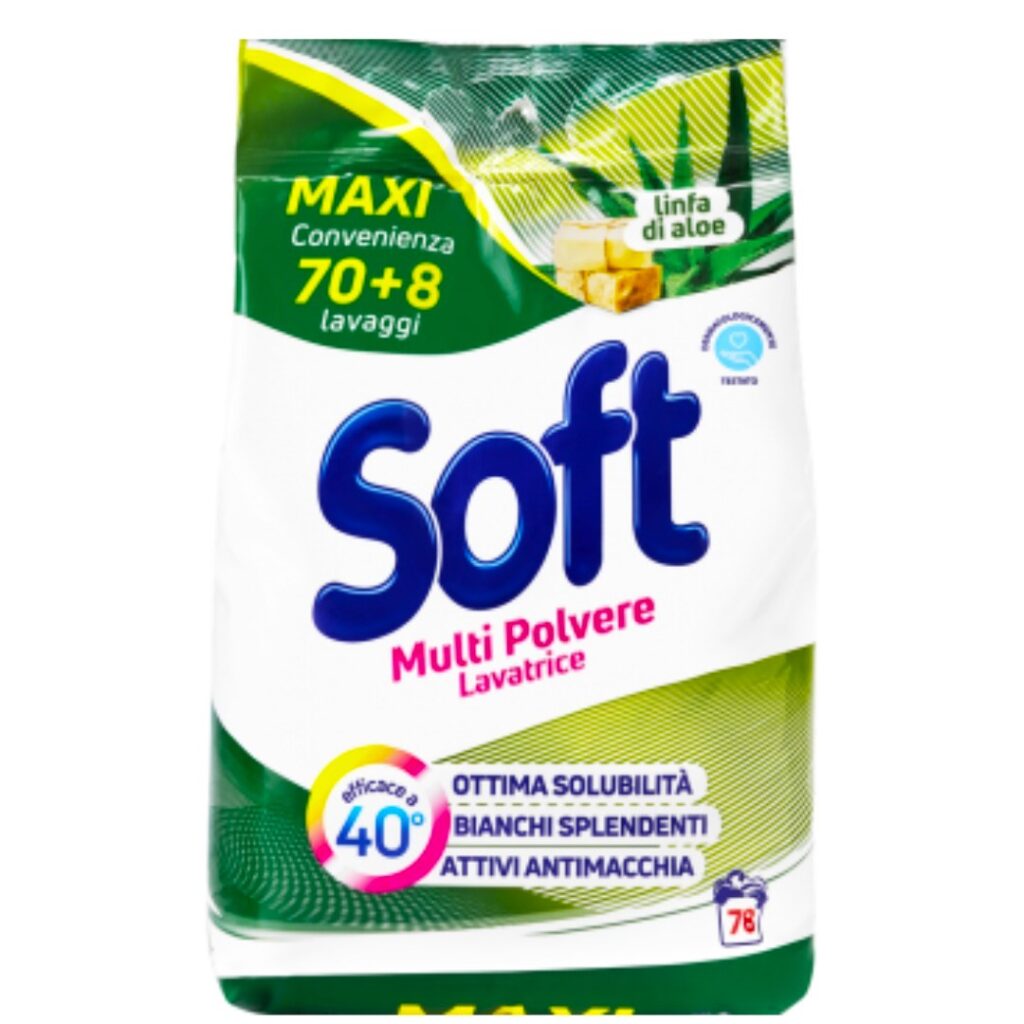 praškasti deterdžent za veš koncentrat Soft Aloe 3,9 kg za 78 pranja