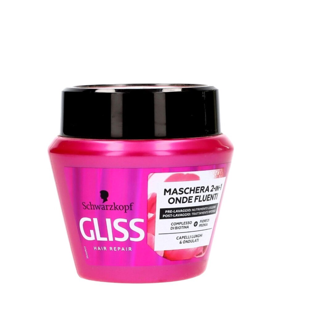 Gliss Hair Repair maska za kosu 2 u 1 Onde Fluenti 300 ml za valovitu i dugu kosu