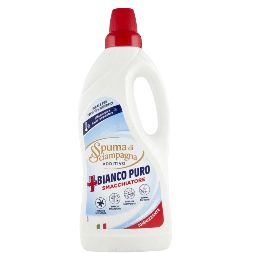 Spuma di Sciampagna Additivo Bianco Puro smacchiatore za veš i površine 900 ml – italijanski dodatak za izbjeljivanje i uklanjanje mrlja