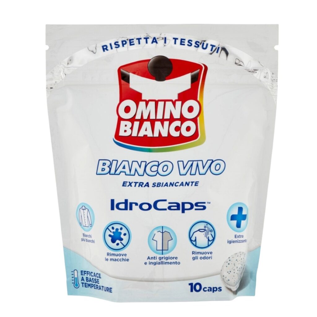 Omino Bianco Bianco Vivo IdroCaps extra sbiancante kapsule za bijeli veš 10 caps