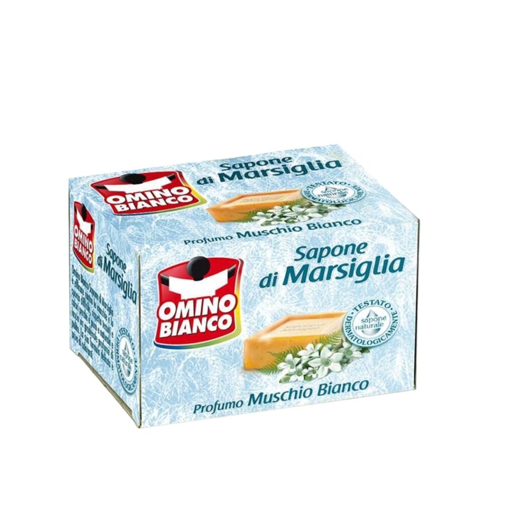Omino Bianco Sapone di Marsiglia Muschio Bianco 250 g sapun za ručno pranje veša i uklanjanje mrlja sa mirisom bijelog mošusa