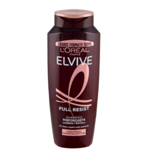 L’Oréal Paris Elvive Full Resist šampon protiv opadanja kose 300 ml L’Oréal Elvive Full Resist Shampoo Rinforzante je šampon razvijen za oslabljenu kosu sklonu opadanju i lomljenju. Zahvaljujući naprednoj formuli sa Aminexilom i Biotinom, pomaže ojačati vlakna kose od korijena do vrhova i smanjiti gubitak kose uzrokovan lomljenjem. Ovaj šampon je posebno dizajniran za kosu koja je oslabljena zbog stresa, promjena godišnjih doba, stiliziranja ili svakodnevnog oštećenja. E mojie… znaš onaj trenutak kad nakon češljanja vidiš manje vlasi na četki, a kosa izgleda gušće, jače i zdravije? Upravo takav rezultat daje Elvive Full Resist – jača kosu iz dana u dan. 💪 Formula za jačanje kose Napredna formula pomaže ojačati kosu i smanjiti njeno lomljenje. ✔ jača vlakna kose od korijena do vrhova ✔ pomaže smanjiti opadanje kose zbog lomljenja ✔ kosa postaje otpornija i jača Rezultat je kosa koja izgleda zdravije, gušće i snažnije. 🌿 Aktivni sastojci za zdravu kosu Šampon sadrži pažljivo odabrane sastojke koji pomažu obnoviti kosu. ✔ Aminexil – pomaže ojačati korijen kose ✔ Biotin (vitamin B7) – doprinosi zdravlju kose ✔ formula za jačanje strukture vlasi Ova kombinacija pomaže da kosa postane otpornija na lomljenje. ✨ Manje vlasi na četki Redovnom upotrebom šampon pomaže smanjiti gubitak kose uzrokovan lomljenjem. ✔ do 5× manje vlasi na četki ✔ kosa postaje jača i otpornija ✔ poboljšava izgled kose Kosa izgleda punije i zdravije nakon svakog pranja. 🧴 Kako koristiti Nanijeti šampon na mokru kosu, nježno umasirati u vlasište dok se ne stvori bogata pjena. Nakon toga temeljito isprati vodom. Za najbolje rezultate preporučuje se korištenje zajedno sa Elvive Full Resist balzamom ili tretmanom za kosu. ⭐ Prednosti L’Oréal Elvive Full Resist šampona ✔ šampon za oslabljenu kosu sklonu opadanju ✔ formula sa Aminexilom i Biotinom ✔ pomaže ojačati kosu ✔ smanjuje lomljenje kose ✔ kosa postaje otpornija i zdravija Pakovanje sadrži 300 ml šampona, idealno za svakodnevnu njegu kose. 🛒 Gdje kupiti L’Oréal Paris Elvive Full Resist šampon 300 ml dostupan je u Italian Market prodavnici: 📍 Kasindolska 137, Sarajevo Proizvod možete jednostavno naručiti i putem web shopa uz brzu dostavu širom Bosne i Hercegovine.