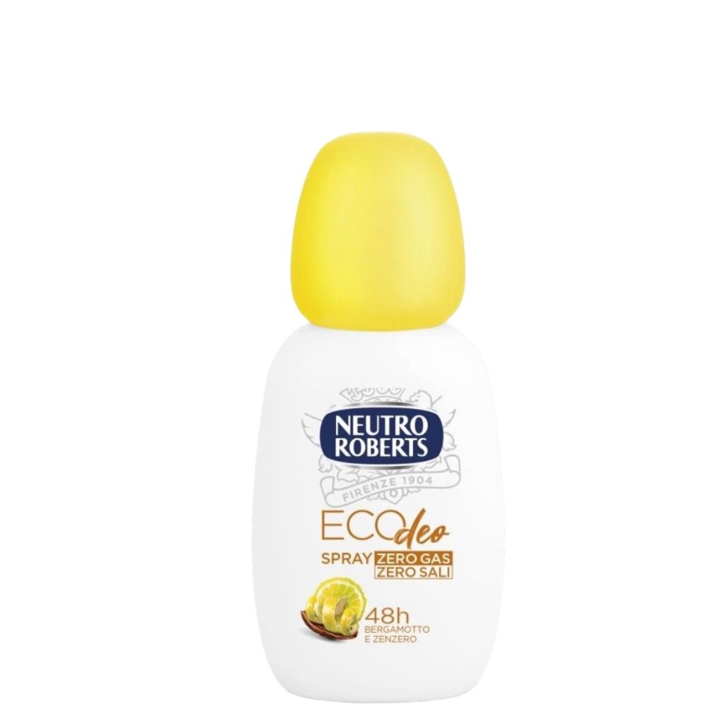 Neutro Roberts Eco Deo Bergamot i Đumbir 75 ml dezodorans bez gasa i aluminija originalni italijanski dezodorans za osjetljivu kožu