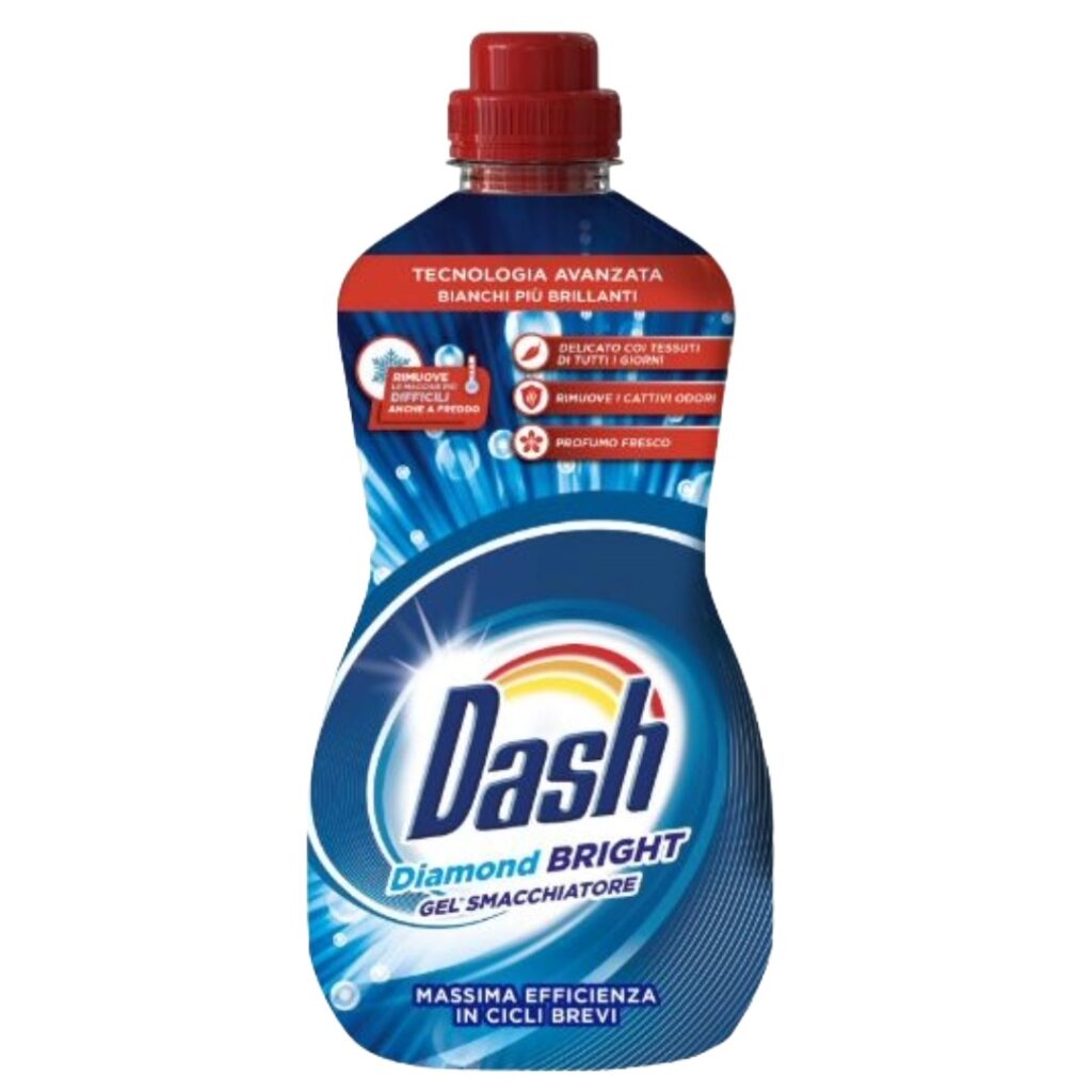 Dash Diamond Bright gel za skidanje mrlja 800 ml originalni italijanski odstranjivač fleka za bijeli i svijetli veš