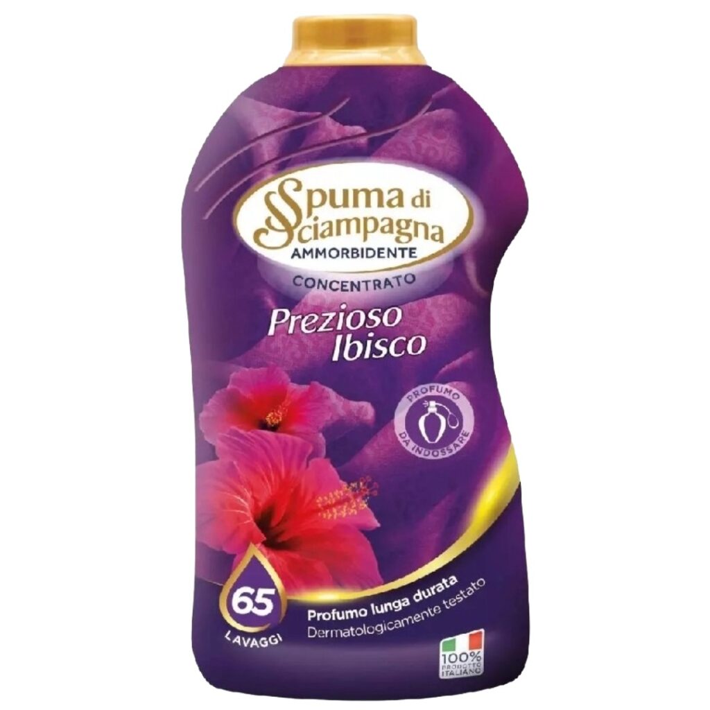 Spuma di Sciampagna omekšivač za veš Prezioso Ibisco 1200 ml 65 pranja originalni italijanski koncentrat hibiskus