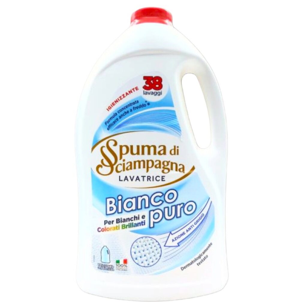 Spuma di Sciampagna tečni deterdžent za veš Bianco Puro 1,71 L 38 pranja originalni italijanski koncentrat za bijeli veš