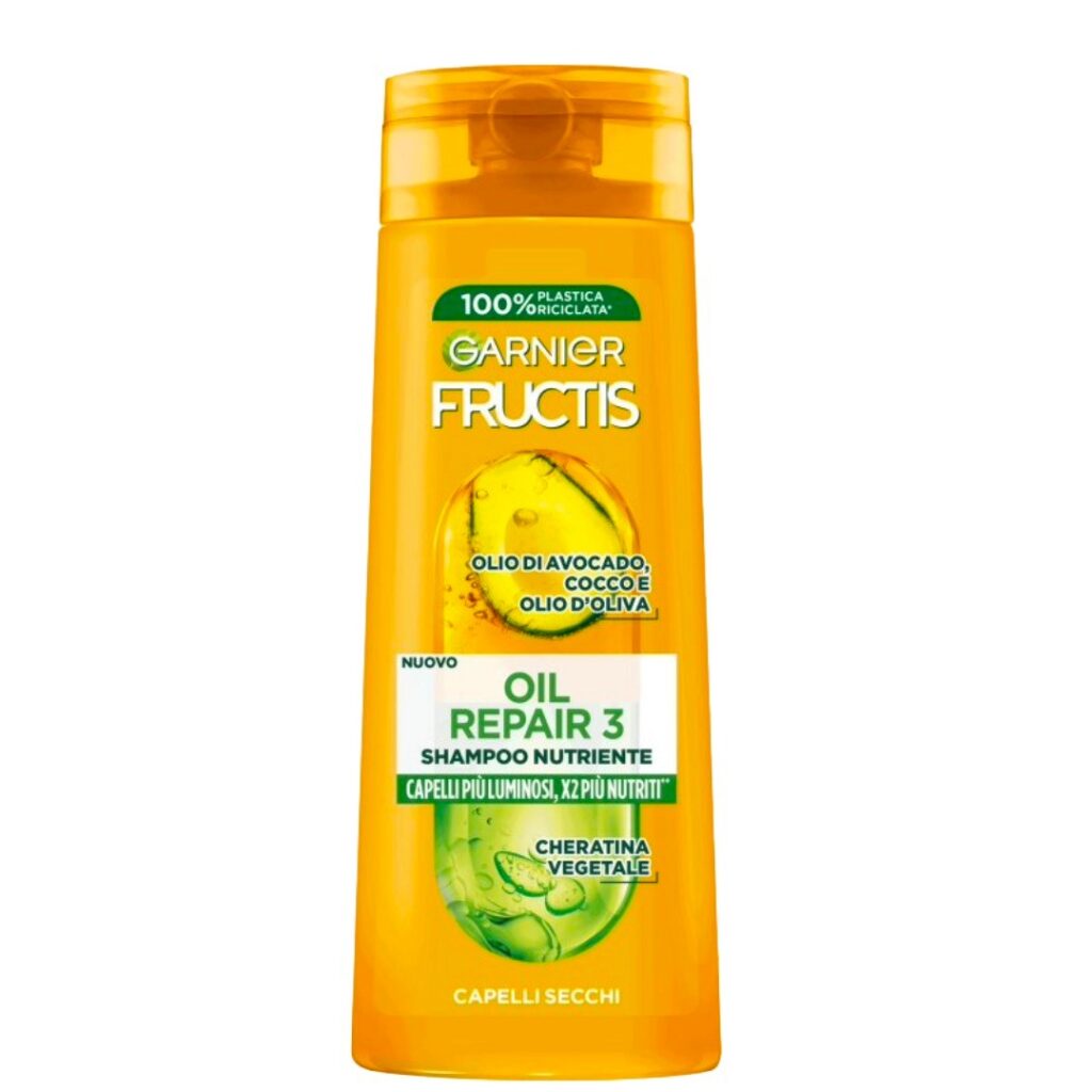 Garnier Fructis Oil Repair 3 šampon 250ml za suhu i oštećenu kosu ulje avokada kokosa masline biljna keratina obnova kose ✨💛