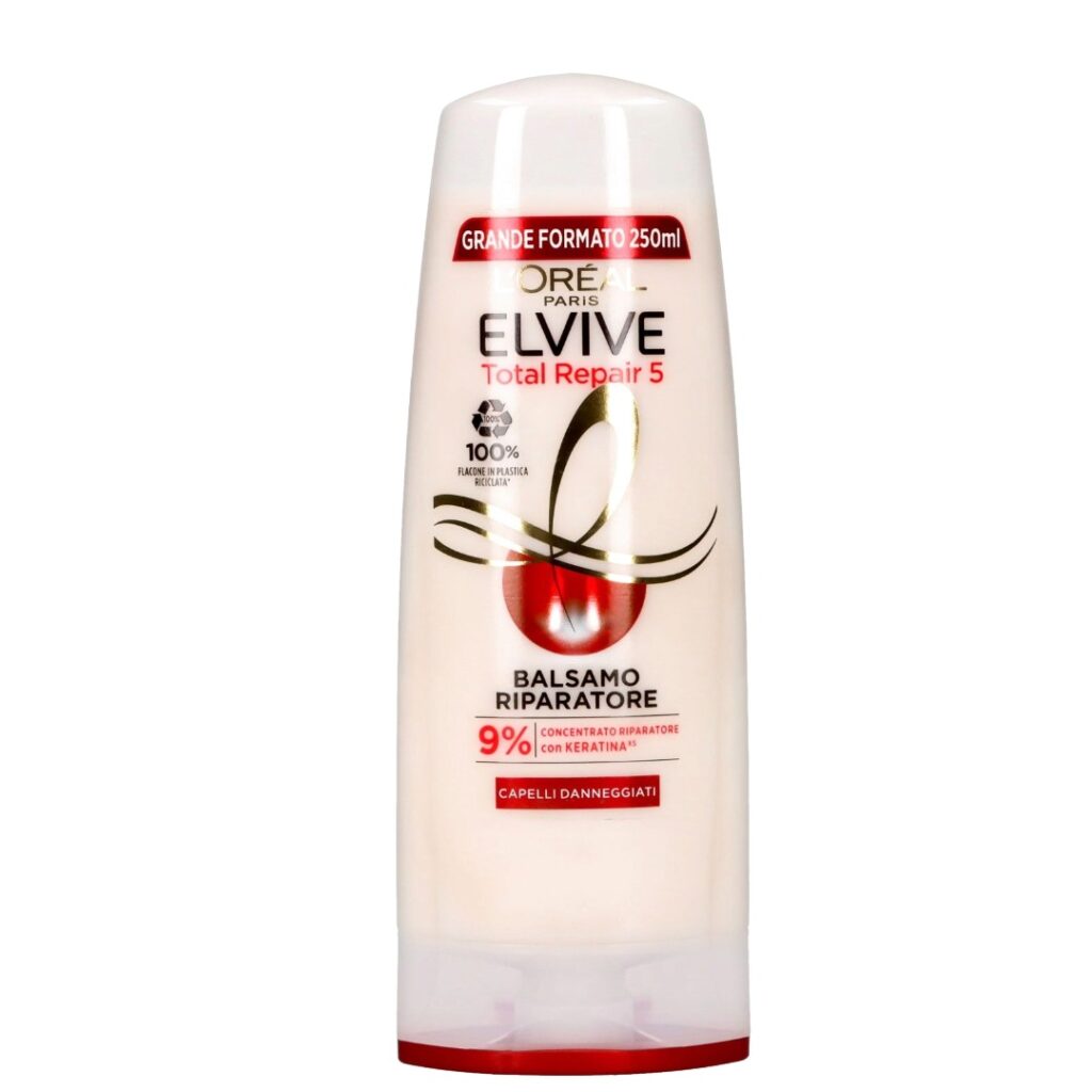 L'Oréal Paris Elvive Total Repair 5 balzam 250 ml, balzam za oštećenu kosu, Keratin XS, intenzivna obnova, njega i jačanje kose, originalni L'Oréal Paris.