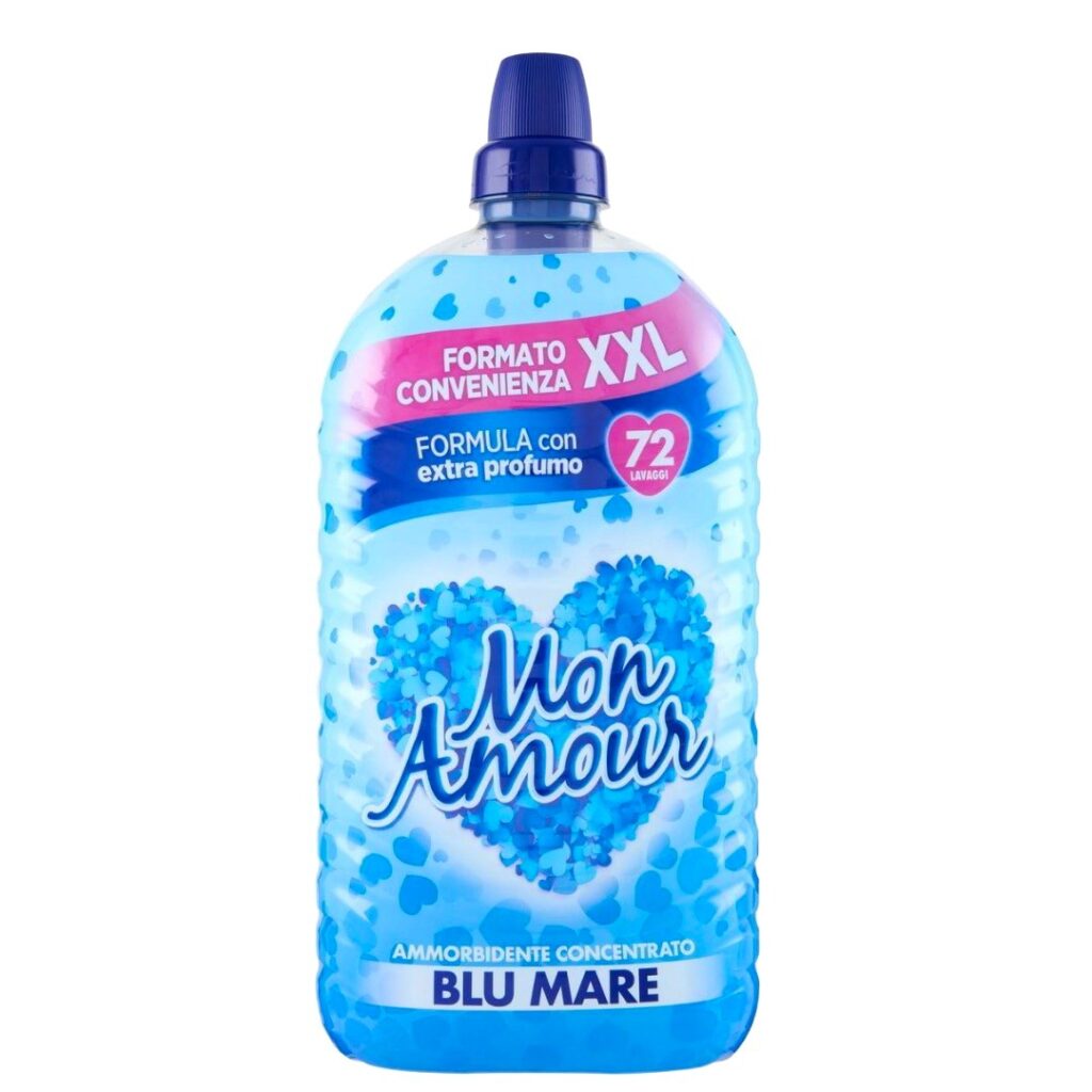 Mon Amour Blu Mare koncentrirani omekšivač za veš 72 pranja, miris morske svježine, dugotrajan miris, italijanski omekšivač za rublje.