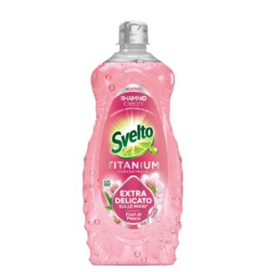 Svelto Titanium Extra Delicato Fiori di Pesco 650 ml – koncentrirani deterdžent za ručno pranje posuđa sa mirisom cvijeta breskve, originalni italijanski proizvod