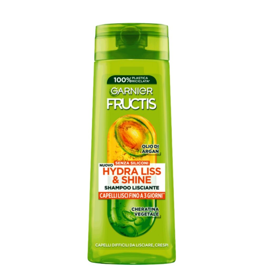 Garnier Fructis Hydra Liss Shine šampon 250ml za neposlušnu kosu arganovo ulje biljna keratina bez silikona protiv frizz efekta zaglađivanje kose ✨💚