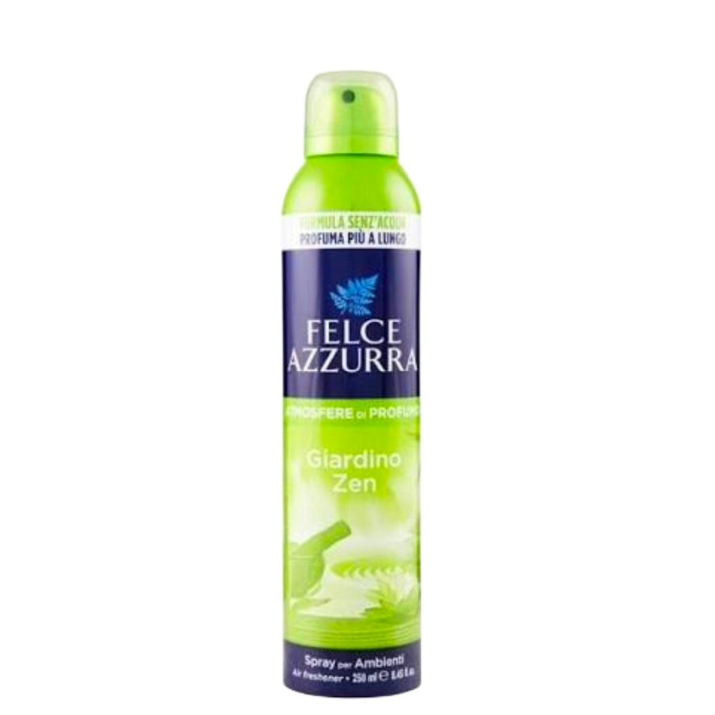 Felce Azzurra Aria di Casa Spray Giardino Zen 250 ml – originalni italijanski osvježivač prostora sa dugotrajnim zelenim i cvjetnim mirisom.