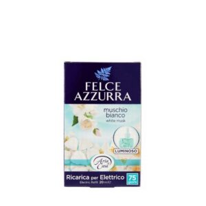 Felce Azzurra Aria di Casa električno punjenje Bijeli Mošus 20 ml – originalni italijanski osvježivač prostora sa mirisom white musk i dugotrajnom svježinom do 75 dana.