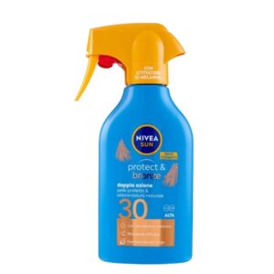 NIVEA Sun Protect & Bronze SPF 30 sprej 270 ml krema za sunčanje s aktivatorom melanina visoka UVA UVB zaštita vodootporna formula.