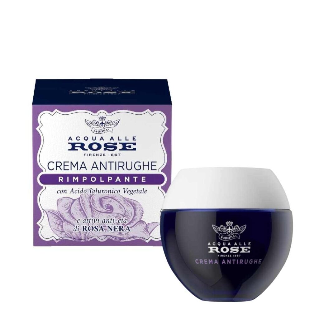 Acqua alle Rose Rimpolpante krema protiv bora s biljnom hijaluronskom kiselinom i crnom ružom 50 ml