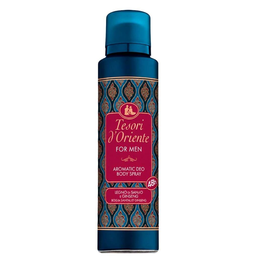 Tesori d’Oriente For Men aromatični dezodorans u spreju s ebanovinom i ginsengom 150 ml.