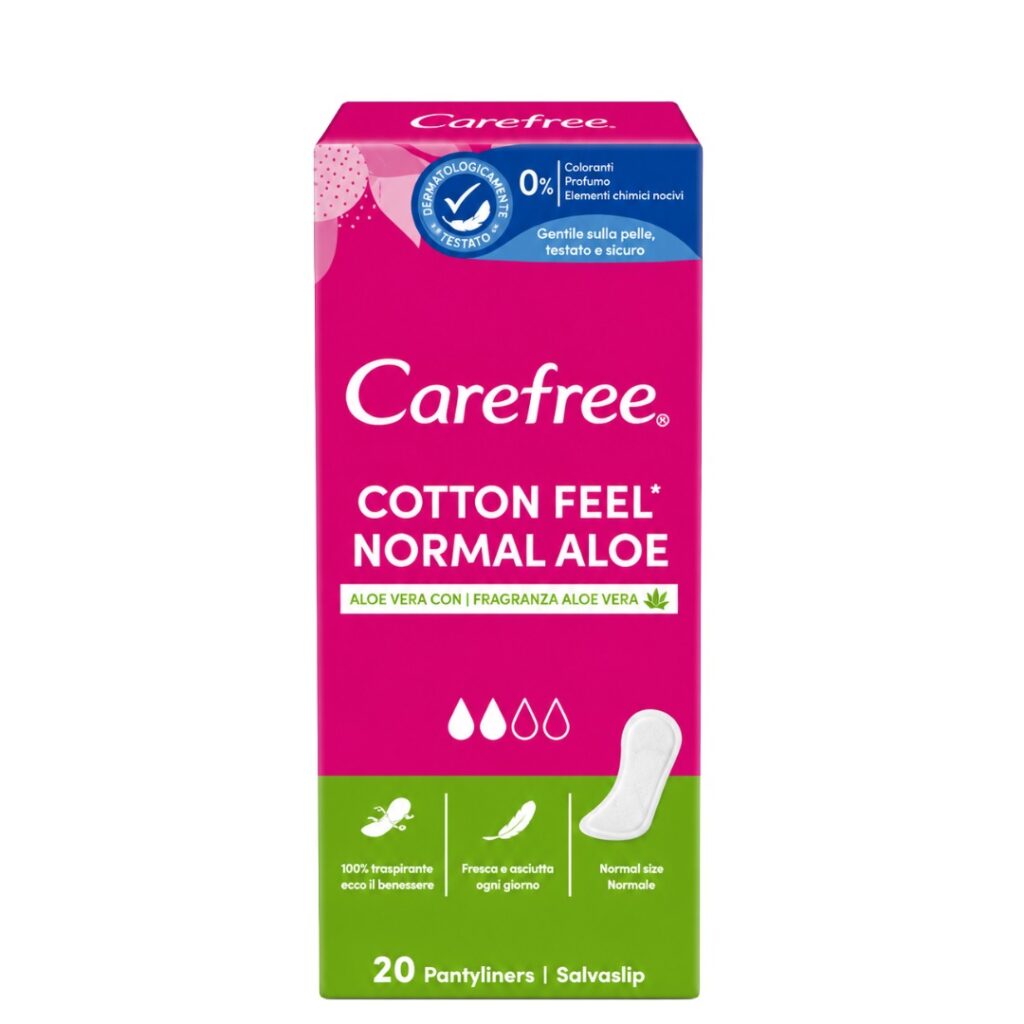 Carefree Cotton Feel Normal Aloe prozračni dnevni higijenski ulošci s aloe verom 20 komada