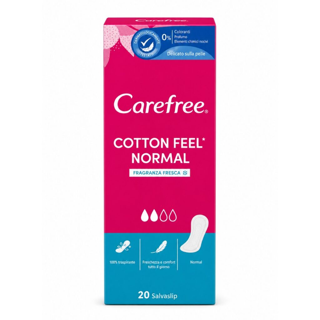 Carefree Cotton Feel Normal prozračni dnevni higijenski ulošci s mekanom površinom 20 komada