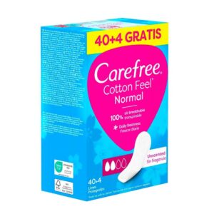Carefree Cotton Feel Normal prozračni dnevni ulošci bez mirisa 40 plus 4 gratis, ukupno 44 komada