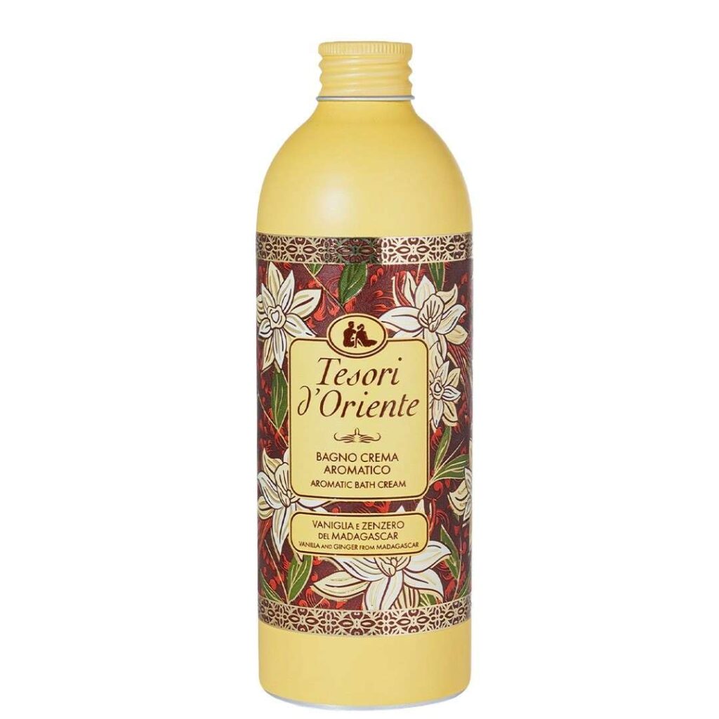 Tesori d’Oriente Vanilija i đumbir aromatična kremasta kupka za tijelo 500 ml – italijanski proizvod