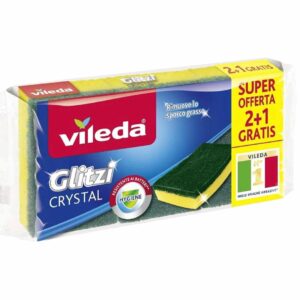 Vileda Glitzi Crystal spužve za pranje posuđa 2+1 gratis – pakovanje 3 komada