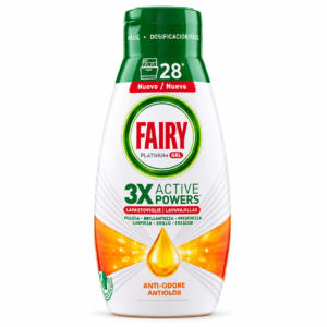Fairy Platinum Gel Anti-Odore 3X Active Powers 504 ml 28 pranja