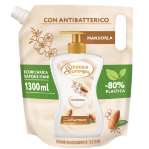 Spuma di Sciampagna Benessere Mandorla kremasti tečni sapun za ruke s antibakterijskim sastojkom eko dopuna 1300 ml